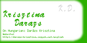 krisztina darazs business card